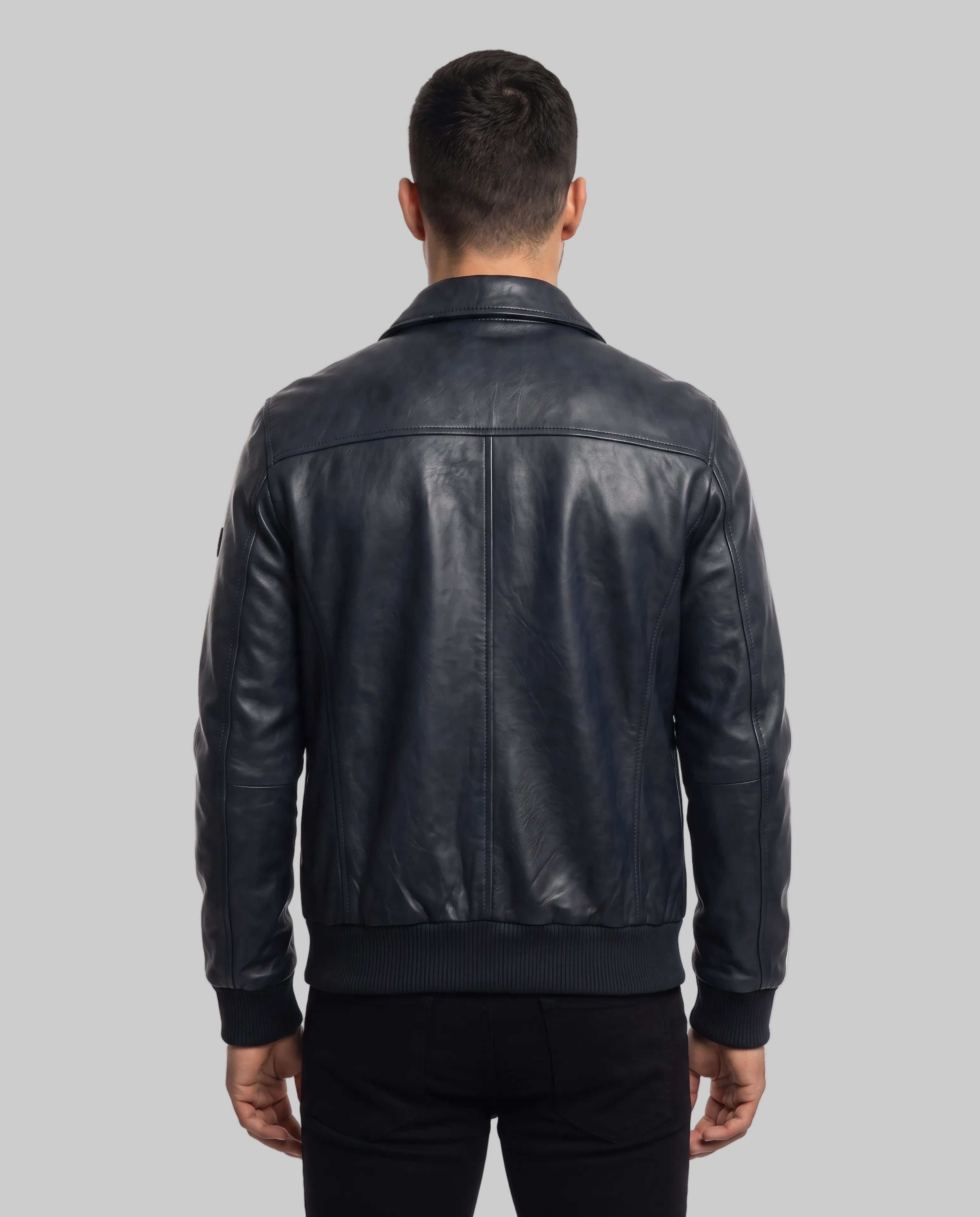 Classic Zip-Up Winter Jacket leathertex