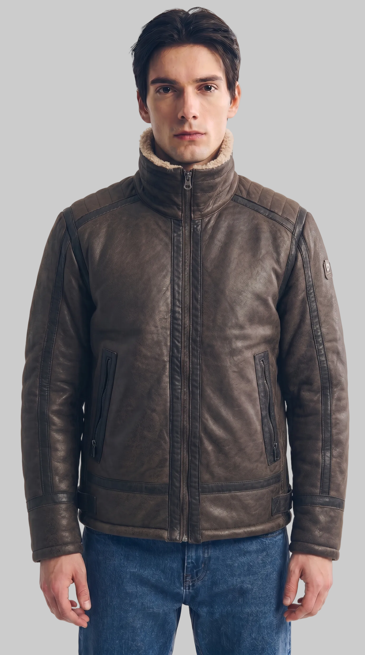 SHEARLING BOMBER  - MORA