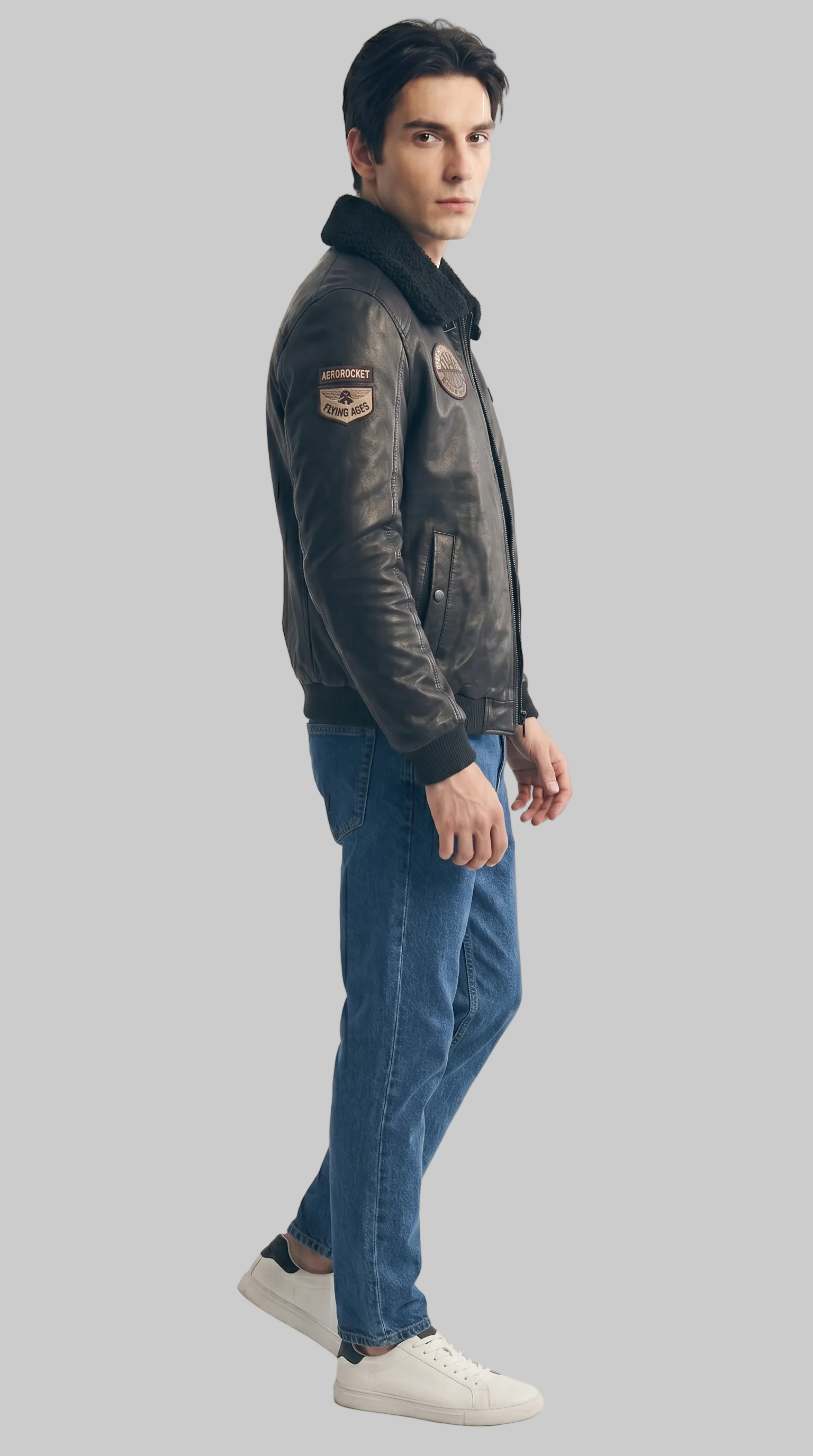 FLIGHT JACKET - BLACK
