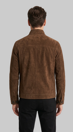 BUTTON UP SUEDE JACKET