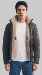 SHEARLING BOMBER  - MORA