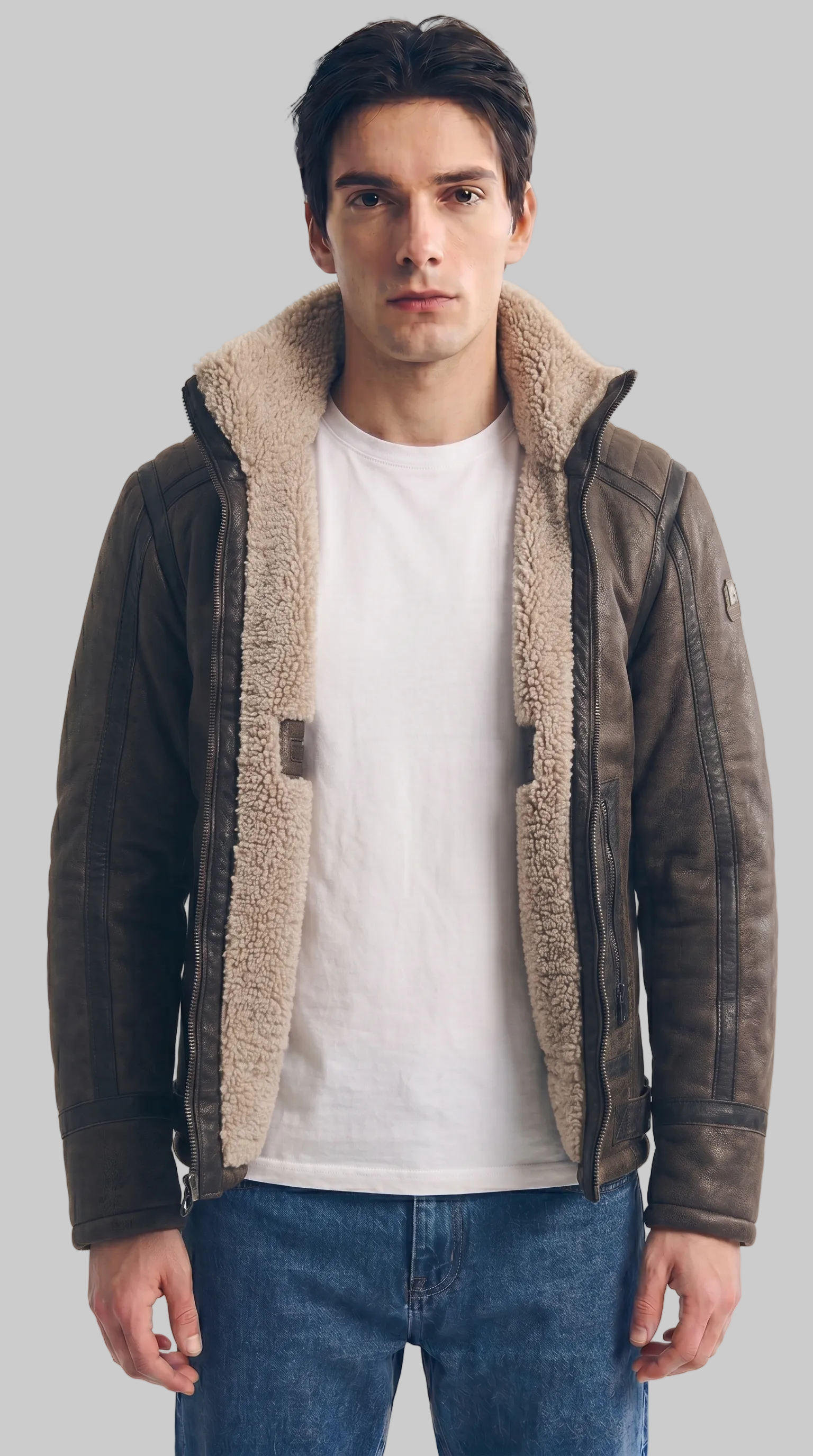 SHEARLING BOMBER  - MORA