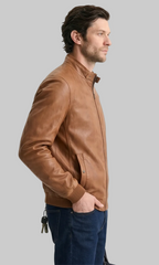 Brown Racer Jacket