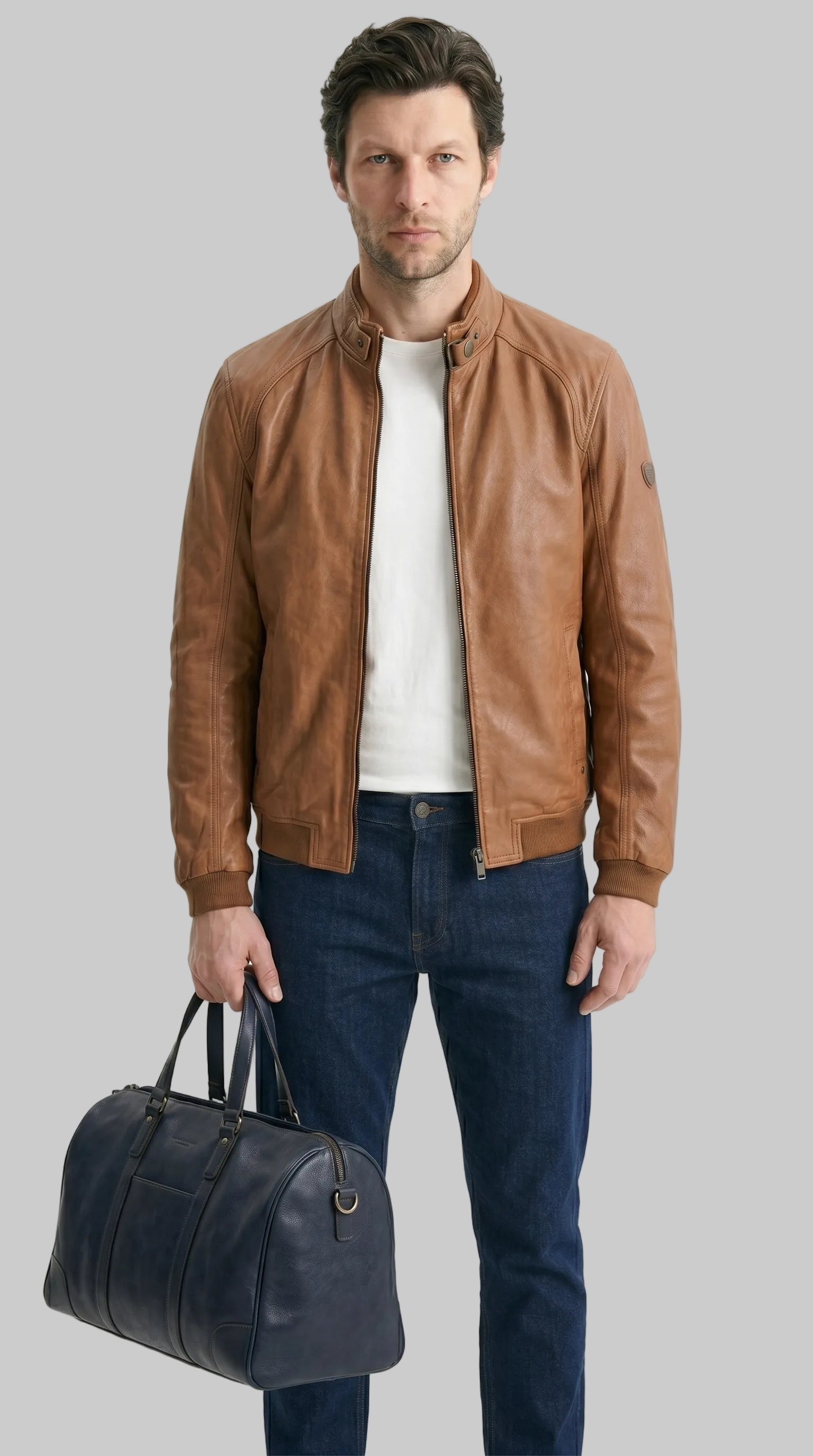 Brown Racer Jacket