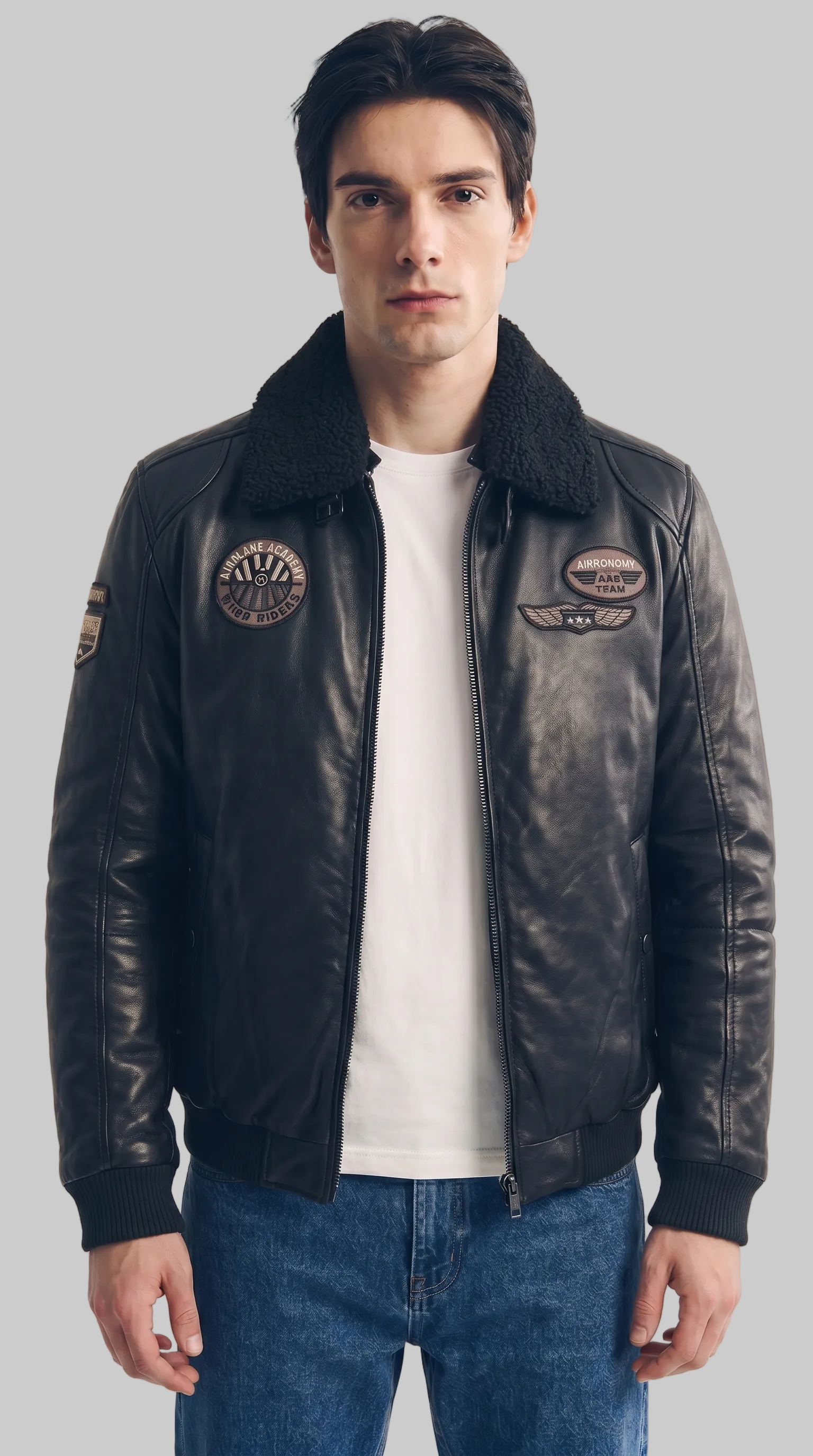 FLIGHT JACKET - BLACK