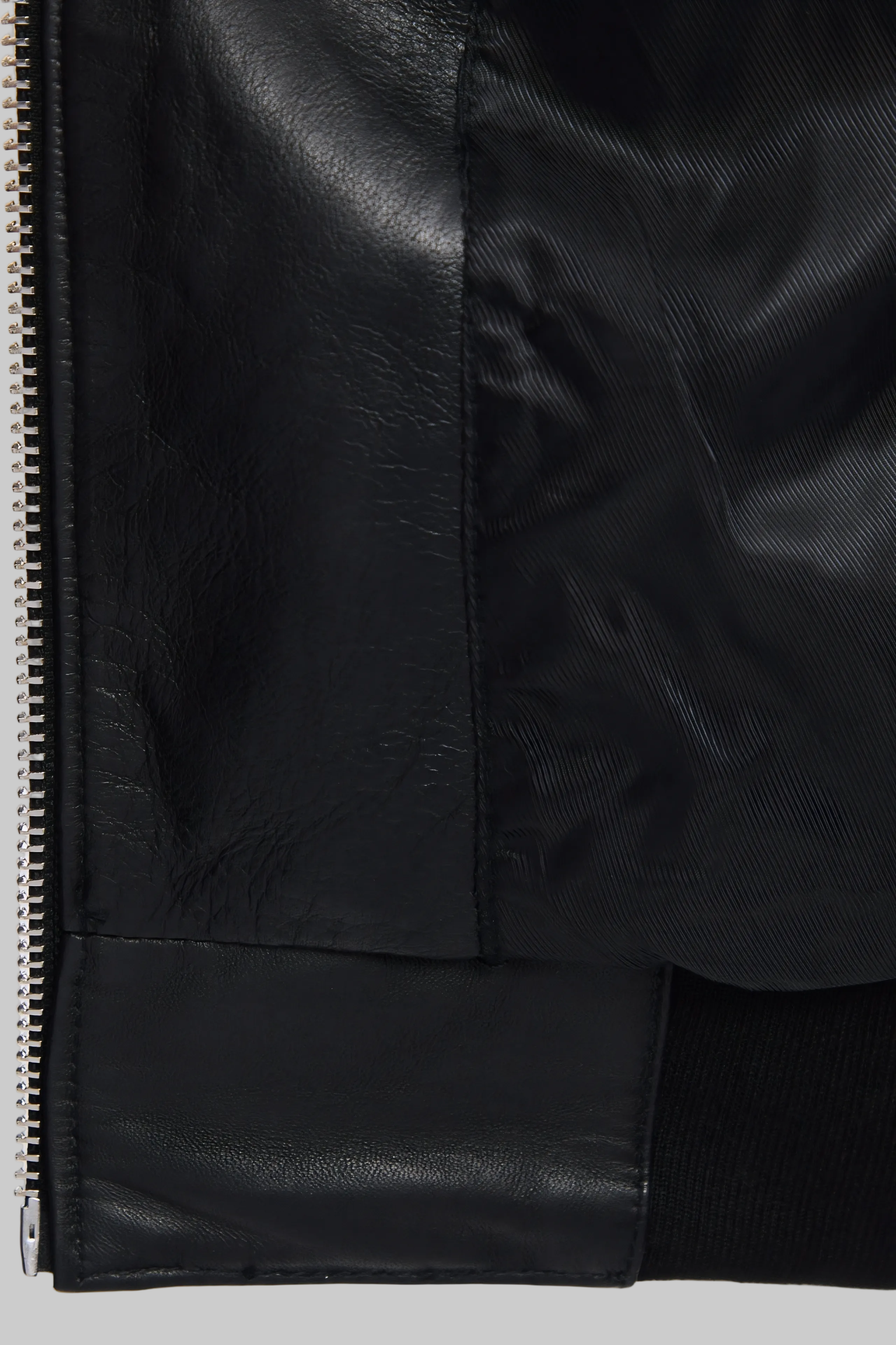 LEATHER BOMBER