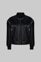 LEATHER BOMBER