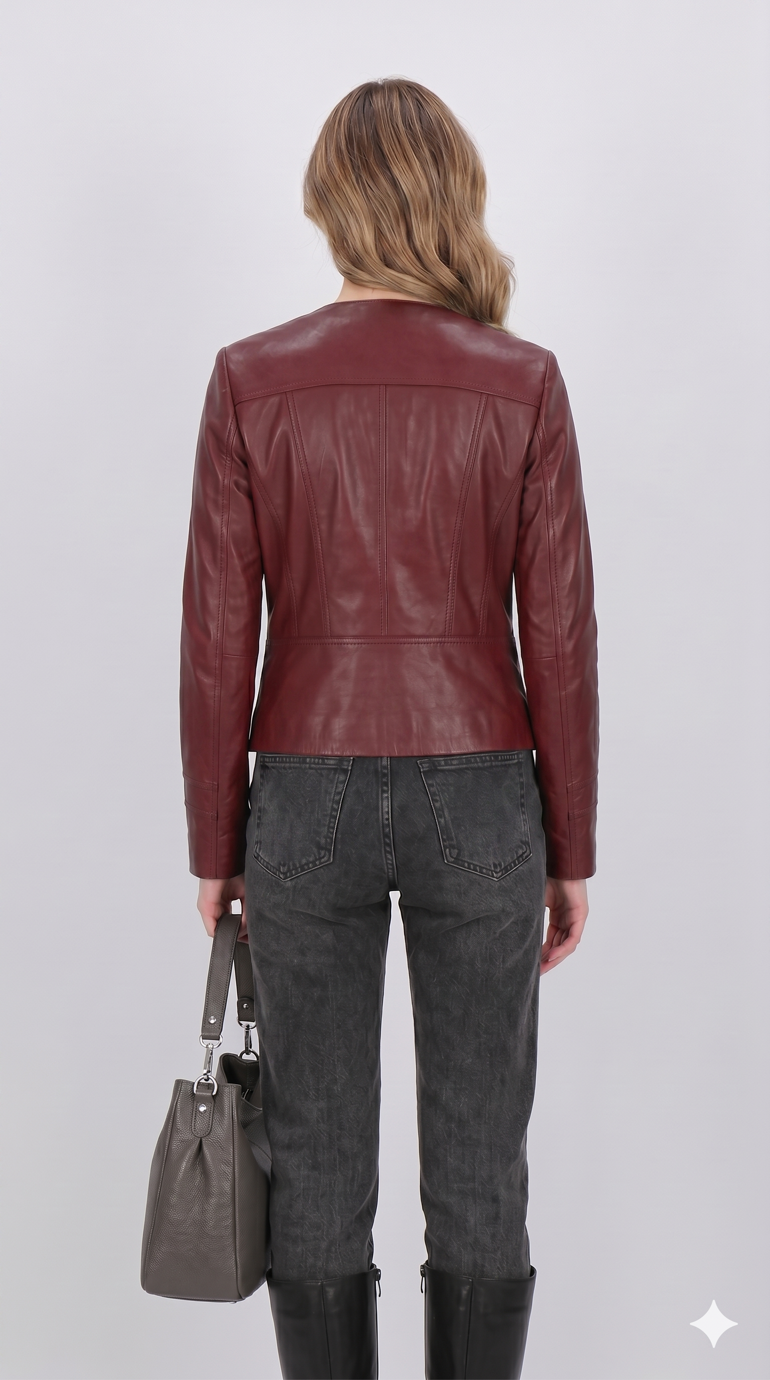 Ladies Short Red Jacket