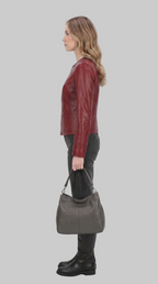 Ladies Short Red Jacket