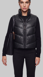 Quilted Leather Vest