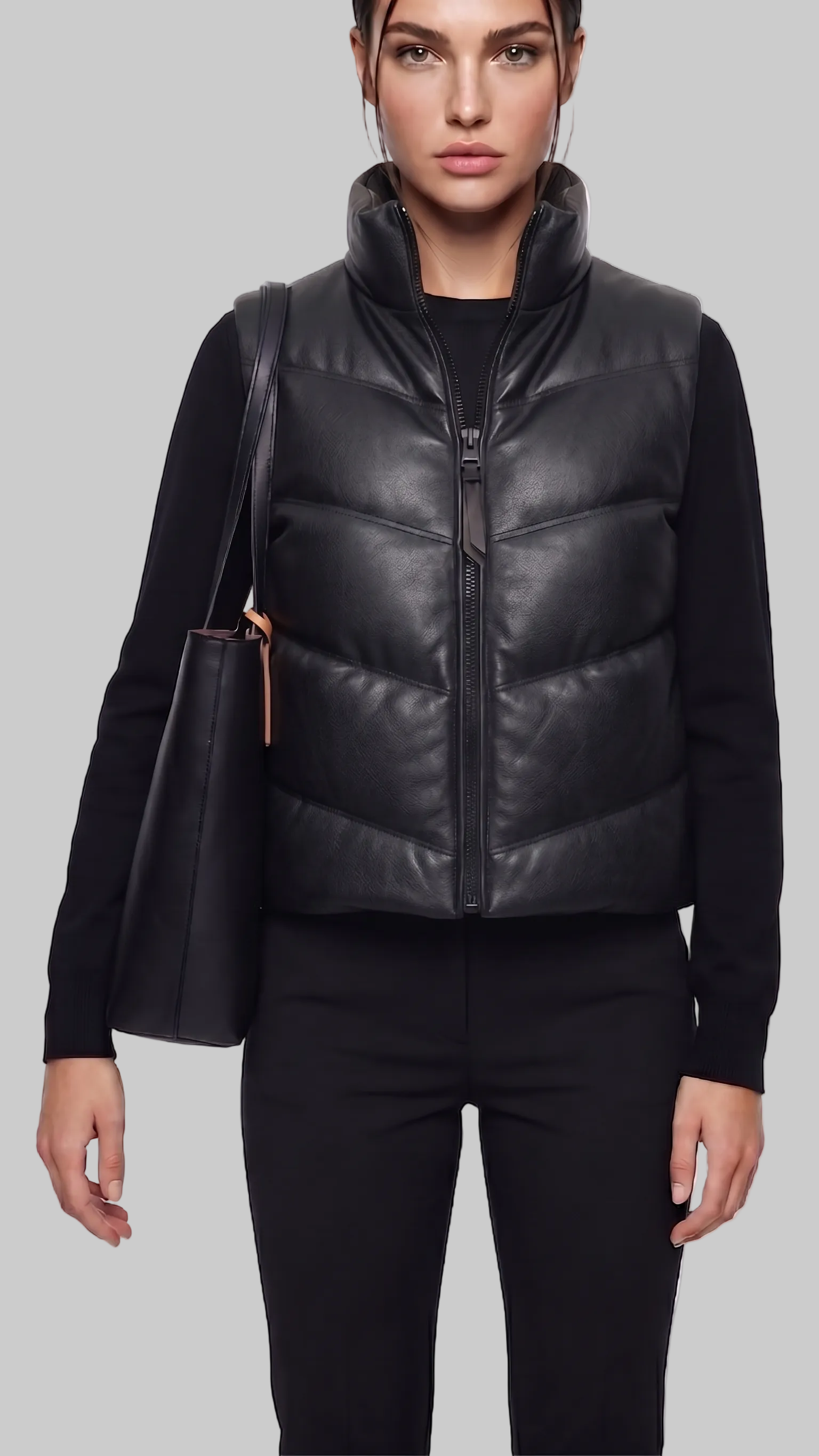 Quilted Leather Vest