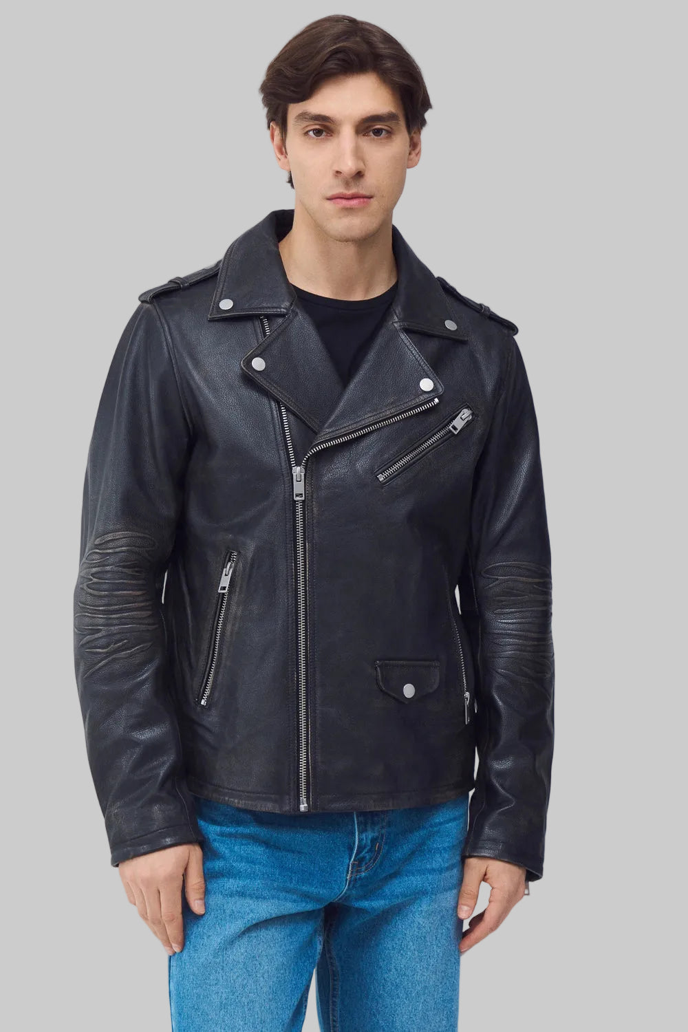 The Vintage Wash Biker JACKET