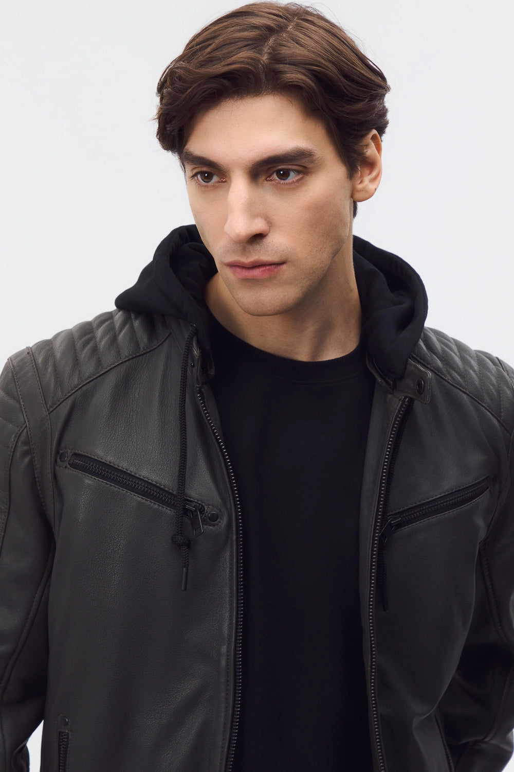 Apex Ribbed Biker Jacket