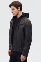 Apex Ribbed Biker Jacket