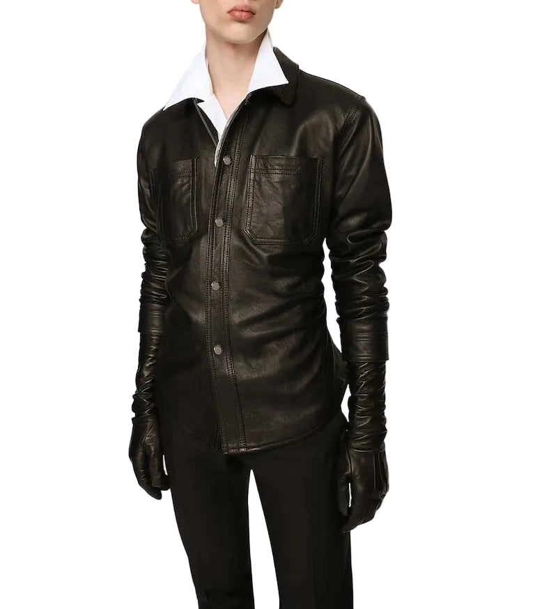 Men’s Minimalist Leather Jacket