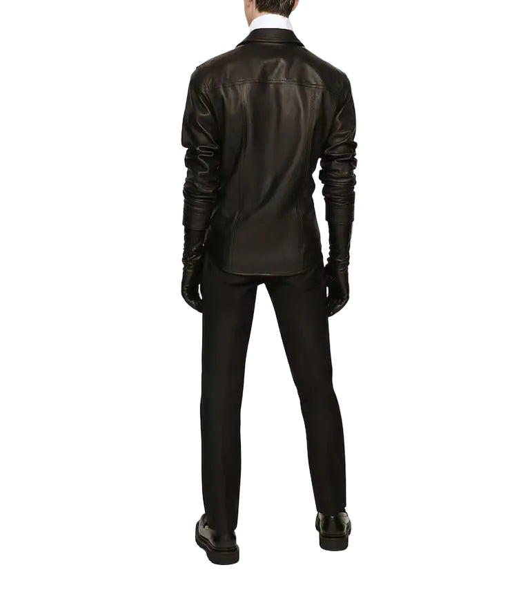 Men’s Minimalist Leather Jacket