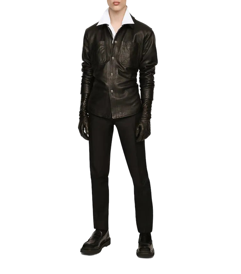 Men’s Minimalist Leather Jacket