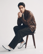 N.COP Brown Leather Bomber