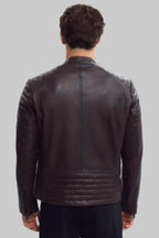 RUSTY BROWN MOTO JACKET