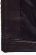 RUSTY BROWN MOTO JACKET