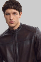 RUSTY BROWN MOTO JACKET