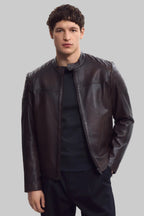 RUSTY BROWN MOTO JACKET