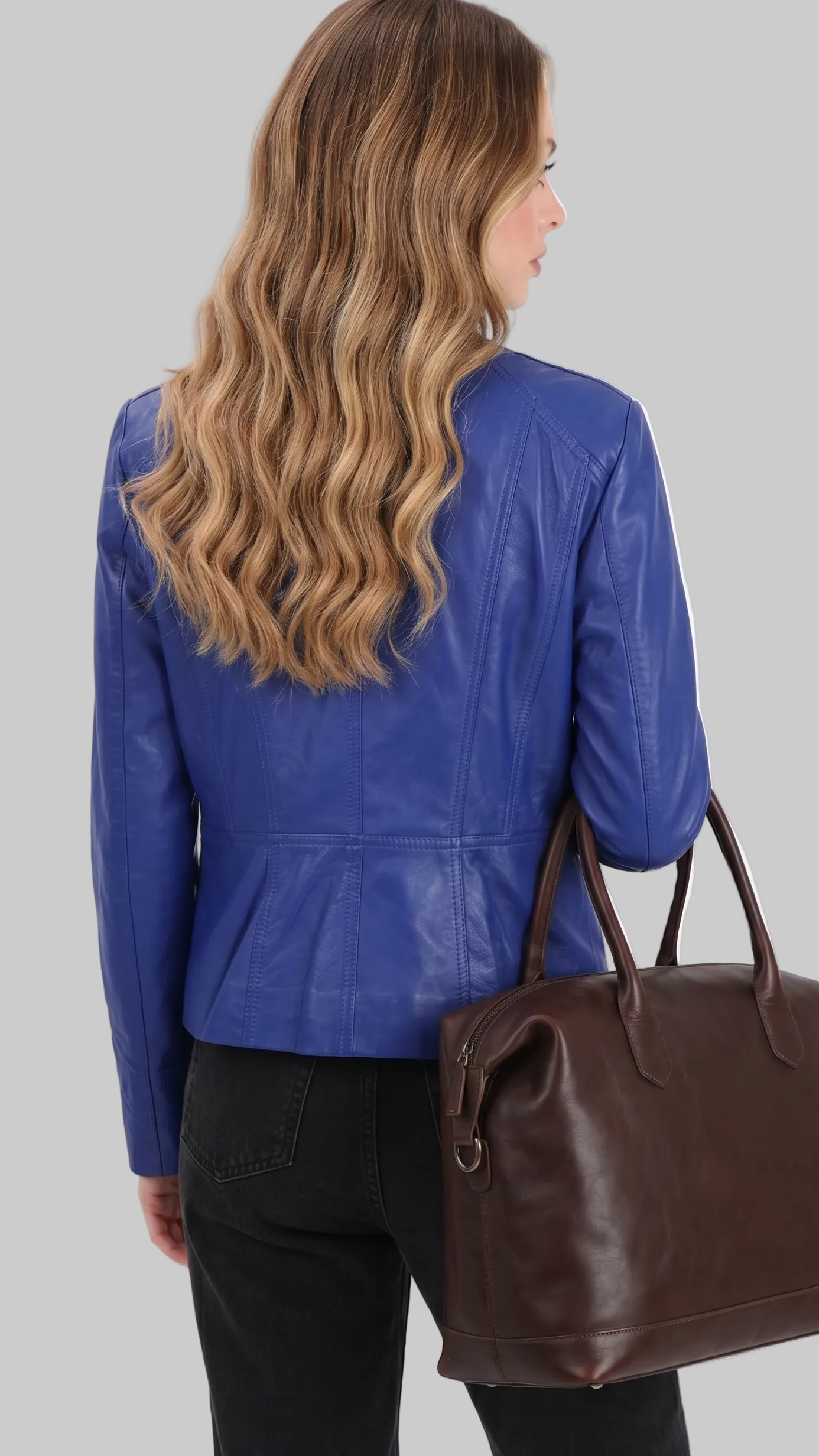Royal Blue Leather