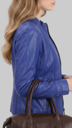Royal Blue Leather