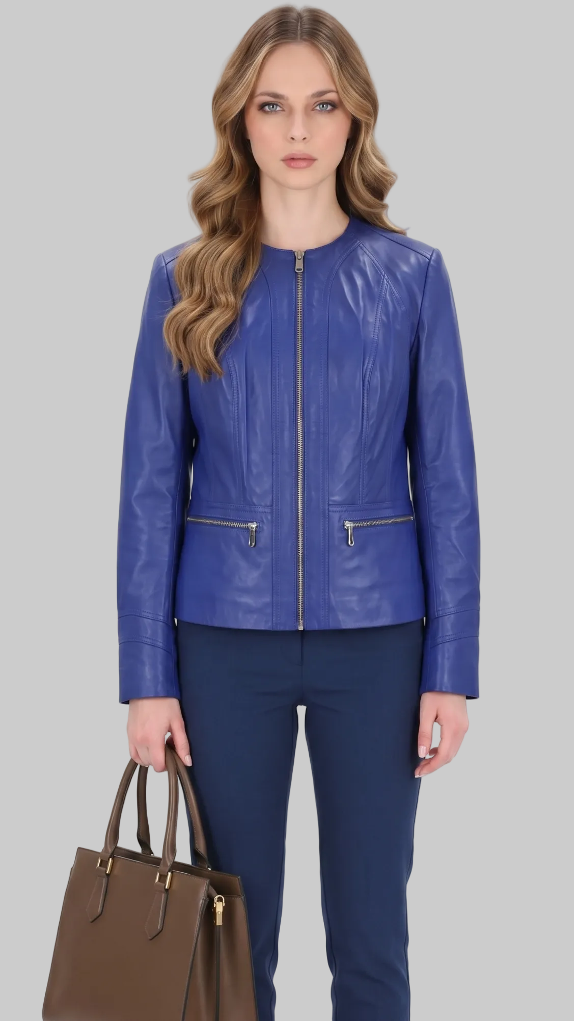 Royal Blue Leather