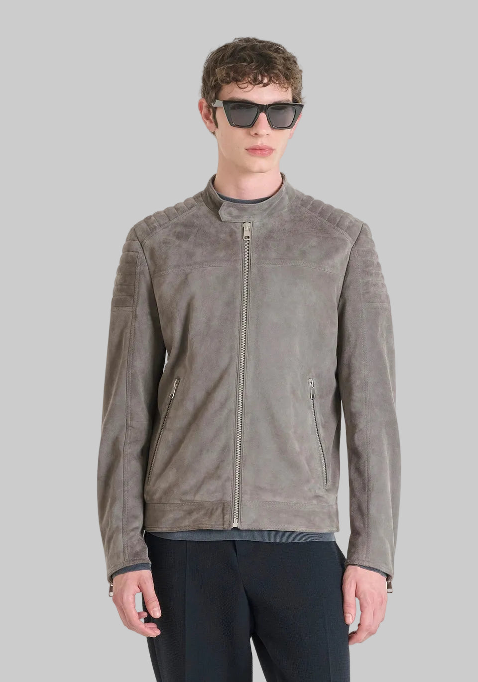 SLIM FIT SUEDE JACKET