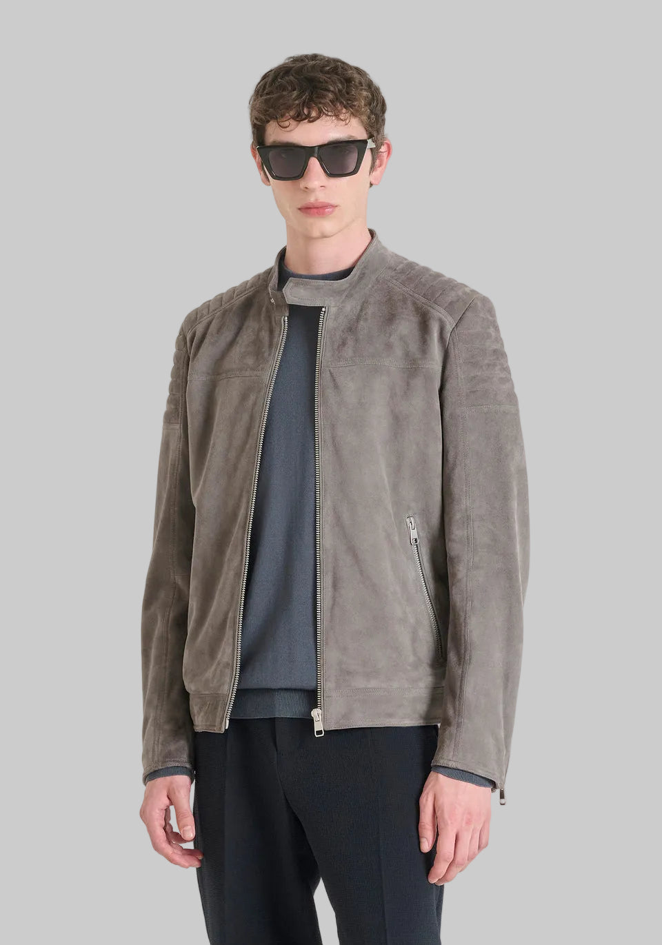 SLIM FIT SUEDE JACKET