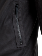 Charcoal Suede Bomber Jacket