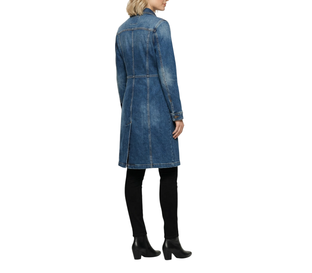 The Gina Longline Denim Trench Coat