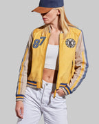 Women's Leather Varsity Jacket