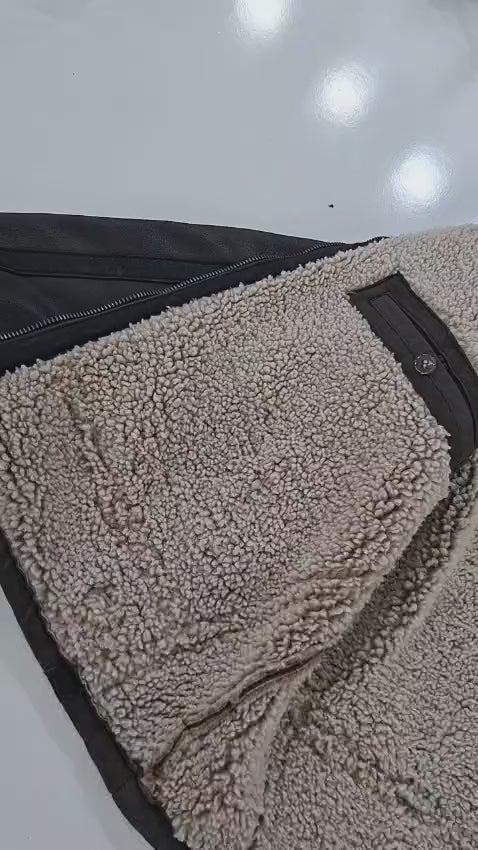 SHEARLING BOMBER  - MORA