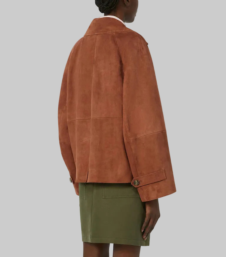 Signature Suede Pea coat