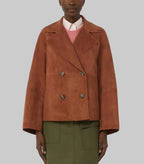 Signature Suede Pea coat